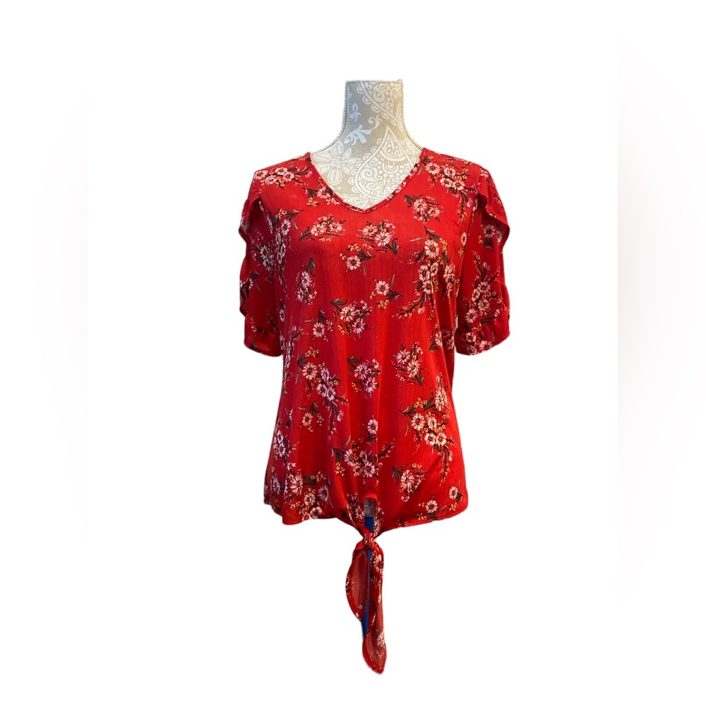 Cure Women’s Size Medium Floral Blouse Top.